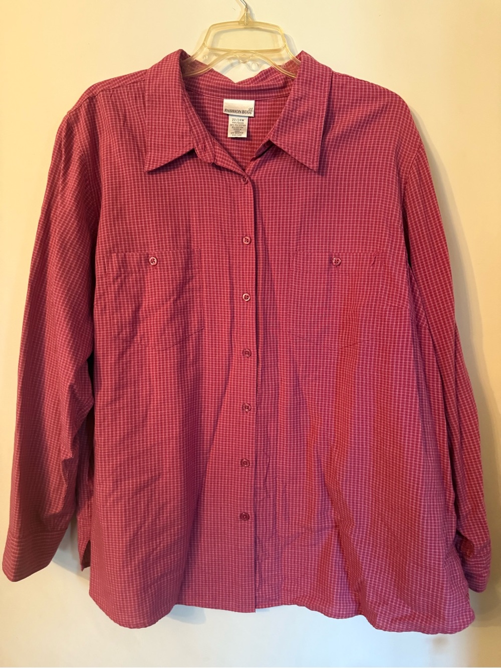 Fashion Bug Red Check Button-Down Shirt